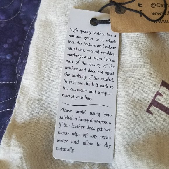 EUC Cambridge Satchel Company Batchel, 12" natural - Picture 5 of 14